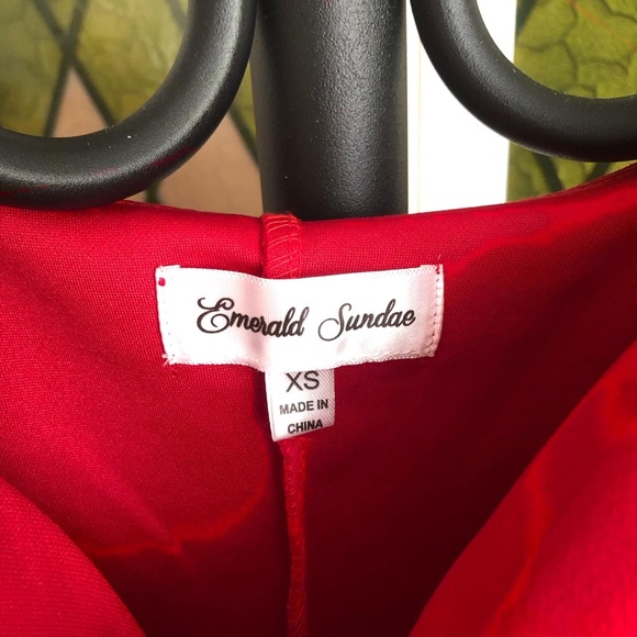 Red Ruffle Dress - Picture 3 of 4